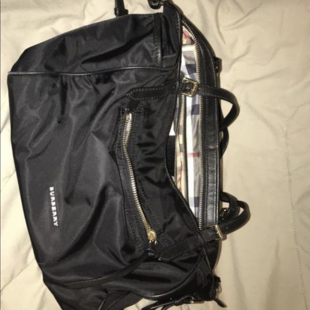 Burberry Diaper Bag with cloth protector
